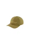 Off-white Embroidered Drill Baseball Cap In Green