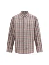 Off-white Flannel Shirt Rounded Hemline Check Cotton In Pink