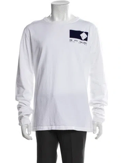 Pre-owned Off-white Empty Gallery Graphic Print T-shirt In White