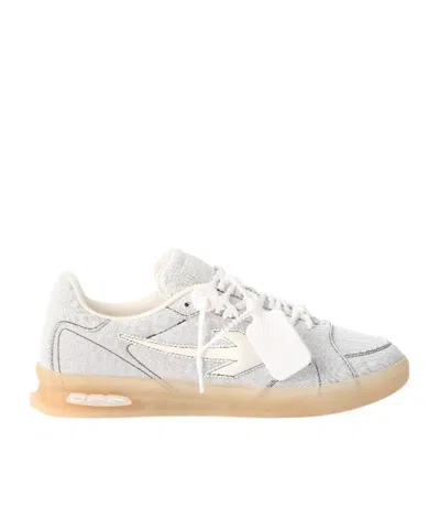 Off-white End Of Play Denim Sneakers In White