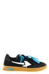 Off-white Black Polyester Athletic Sneakers