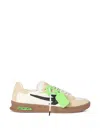 Off-white Beige End Of Play Suede Sneakers In Multi