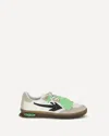 Off-white End Of Play Suede Overlay Sneakers In Green