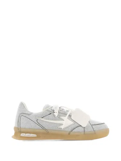 Off-white Denim End Of Play Sneakers White In Gray