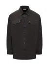 Off-white Essential Overshirt With Front Pockets In Black