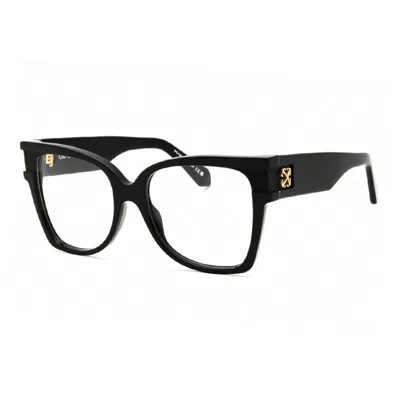 Off-white Eyeglasses Butterfly Full Rim, Black Frame And Clear Demo Lenses Lens Oerj088style881000 In Pink