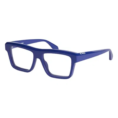 Off-white Eyeglasses Square Full Rim, Blue Frame And Clear Demo Lens Lens Oerj07hstyle7h4500