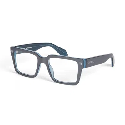 Off-white Ladies Black Square Eyeglass Frames Oerj054style54 7200 In Blue