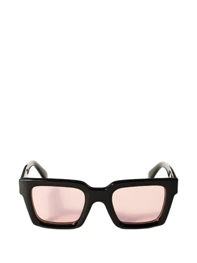 Off-white Eyewear Arrows-detail Square-frame Sunglasses In Black