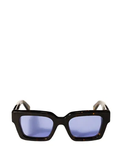 Off-white Eyewear Arrows-detail Square-frame Sunglasses In Brown