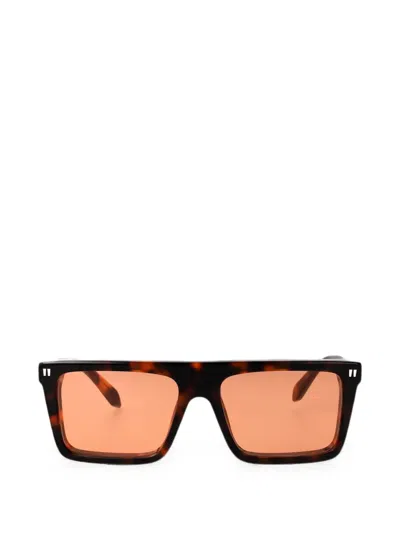 Off-white Eyewear Bridgeport Square-frame Sunglasses In Braun