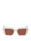 Off-white Eyewear Dover Square-frame Sunglasses In Brown