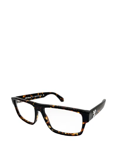 Off-white Eyewear Geometric Glasses In Brown