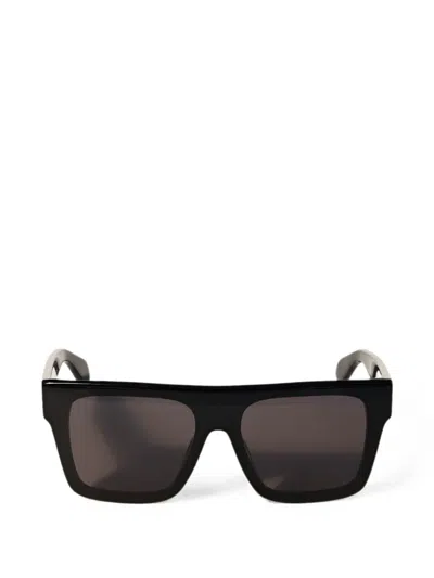 Off-white Eyewear Logo-print Square-frame Sunglasses In Black