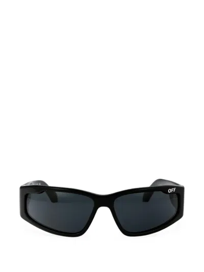Off-white Eyewear Logo-print Sunglasses In Blue