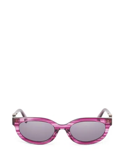 Off-white Eyewear Sparks Logo-plaque Cat-eye Sunglasses In Pink