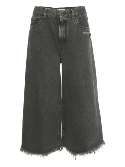 Pre-owned Off-white Faded Raw-cut Jeans In Grey