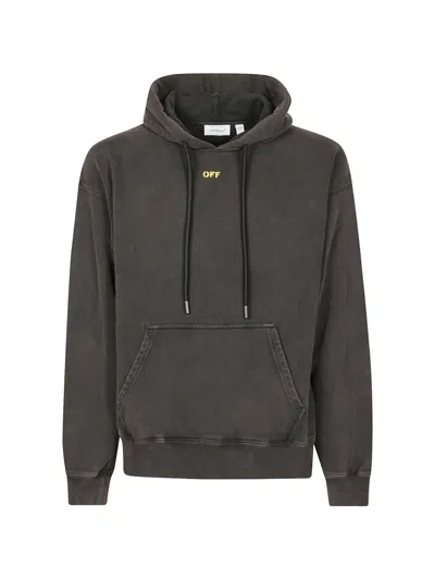 Off-white Fallen Caravaggio Graphic-print Hoodie In Brown