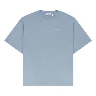 Pre-owned Off-white Fit Bolt Arrow T-shirt 'faded Denim' | Blue | Men's Size L