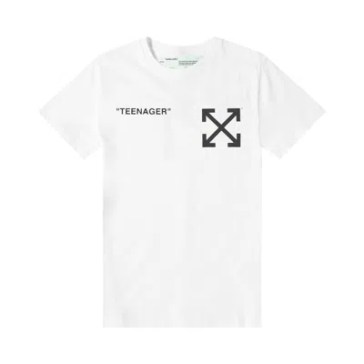 Pre-owned Off-white Flamed Bart T-shirt 'white' | Men's Size L