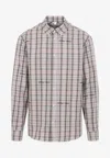 Off-white Pink Flannel Regular Shirt In Multi