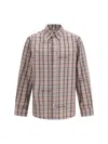 Off-white Pink Flannel Regular Shirt In Brown