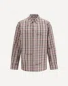 Off-white Pink Flannel Regular Shirt In Gray