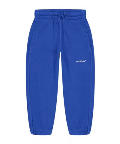 Off-white Kids' Fleece Joggers Childrens In Blue