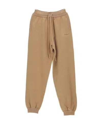 Off-white For All Logo-embroidered Track Pants In Nude
