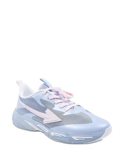 Off-white For Jumping Arrows-patch Panelled Sneakers In Blue