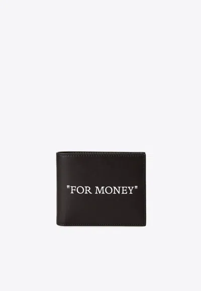 Off-white For Money Bi-fold Wallet In Black
