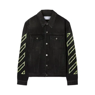 Pre-owned Off-white Fresco Diag Arrow Den Skate Jacket 'blue' | Men's Size Xl