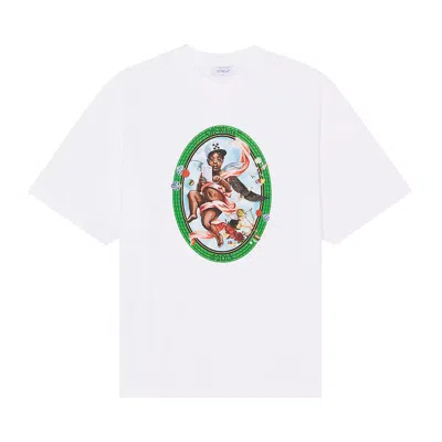 Pre-owned Off-white Fresco Oval Skate Short-sleeve Tee 'white/black' | Men's Size Xl