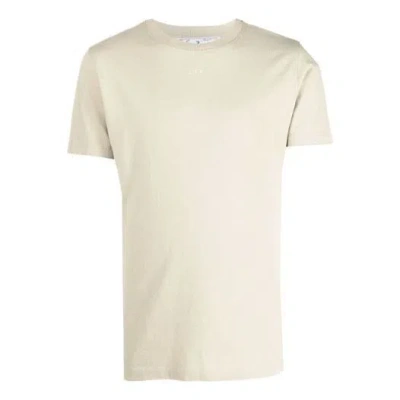 Off-white Fw21 Back Arrow Pattern Short Sleeve Ordinary Version Beige In Neutral