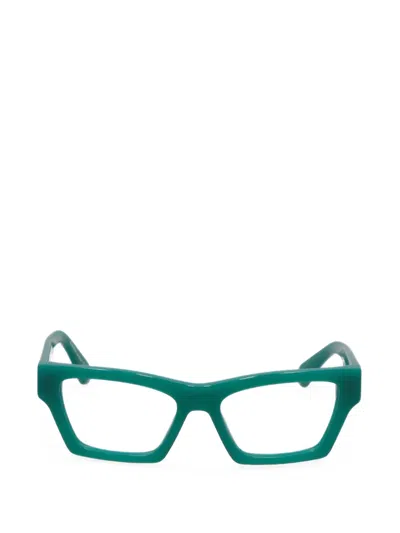 Off-white Geometric-frame Optical Glasses In Gray