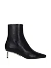 Off-white Off White Allen Boots Women Leather Black In Black