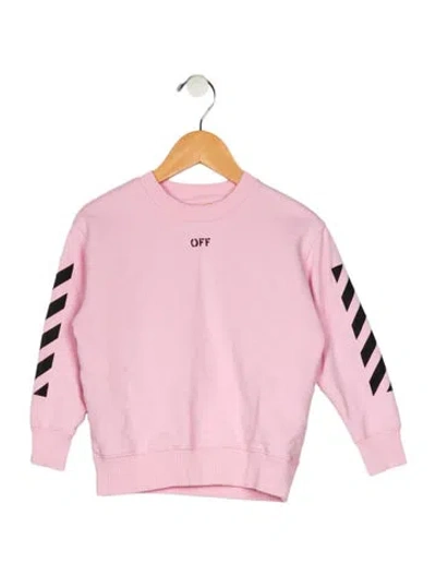 Pre-owned Off-white Babies' Girls Crewneck Sweatshirt In Pink