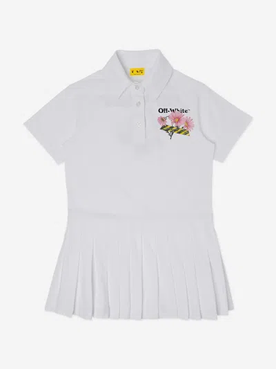 Off-white Babies'  Girls Daisy Tape Dress