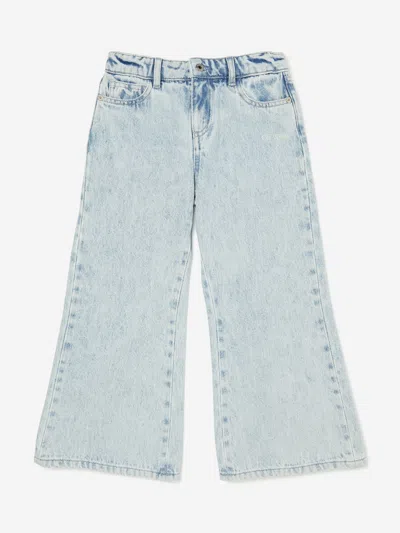Off-white Kids'  Girls Diag Sketch Denim Jeans In Blue