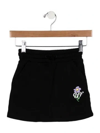 Pre-owned Off-white Babies' Girls' Logo Skirt In Black