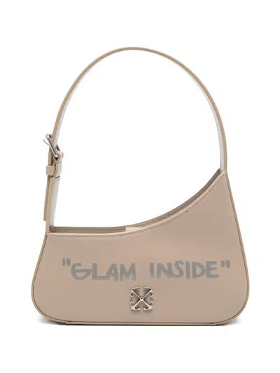 Off-white Glam Inside Pocket Tote Bag In Neutral
