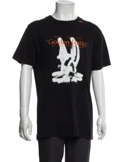 Pre-owned Off-white "golden Ratio" Graphic Print Shirt In Black