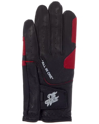 Off-white Golf Leather Glove In Black