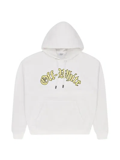 Off-white Goth Logo Hoodie In Animal Print