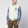 Off-white Gothic Wool Denim Jacket In Multi