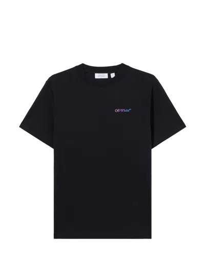 Off-white Gradient-logo T-shirt In Black