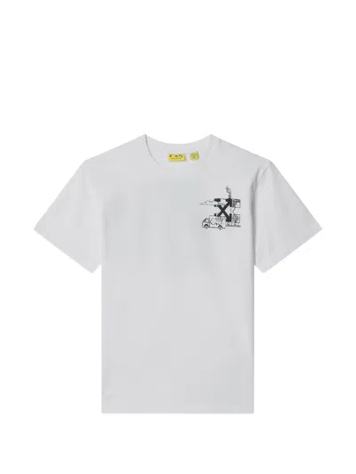 Off-white Graffiti-print T-shirt In Multi