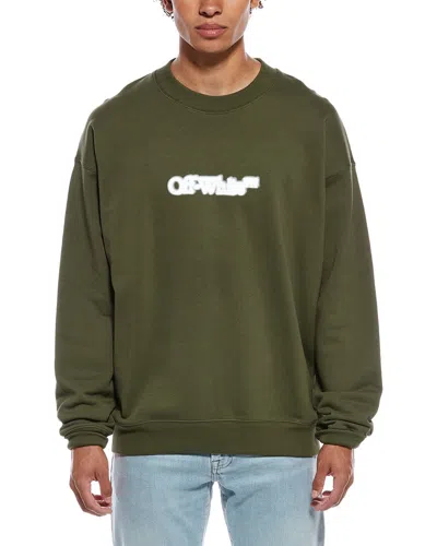Off-white ™ Graphic Crewneck Sweatshirt In Green
