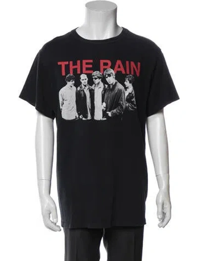 Pre-owned Off-white Graphic Print Crew Neck T-shirt In Black