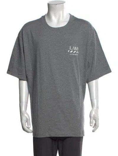 Pre-owned Off-white Graphic Print Crew Neck T-shirt W/ Tags In Grey